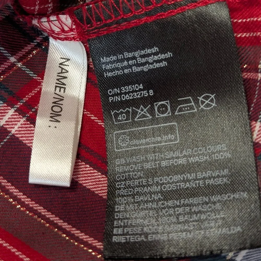 L.O.G.G. Label of Graded Goods Size 9-10Y Plaid Button-Up Dress